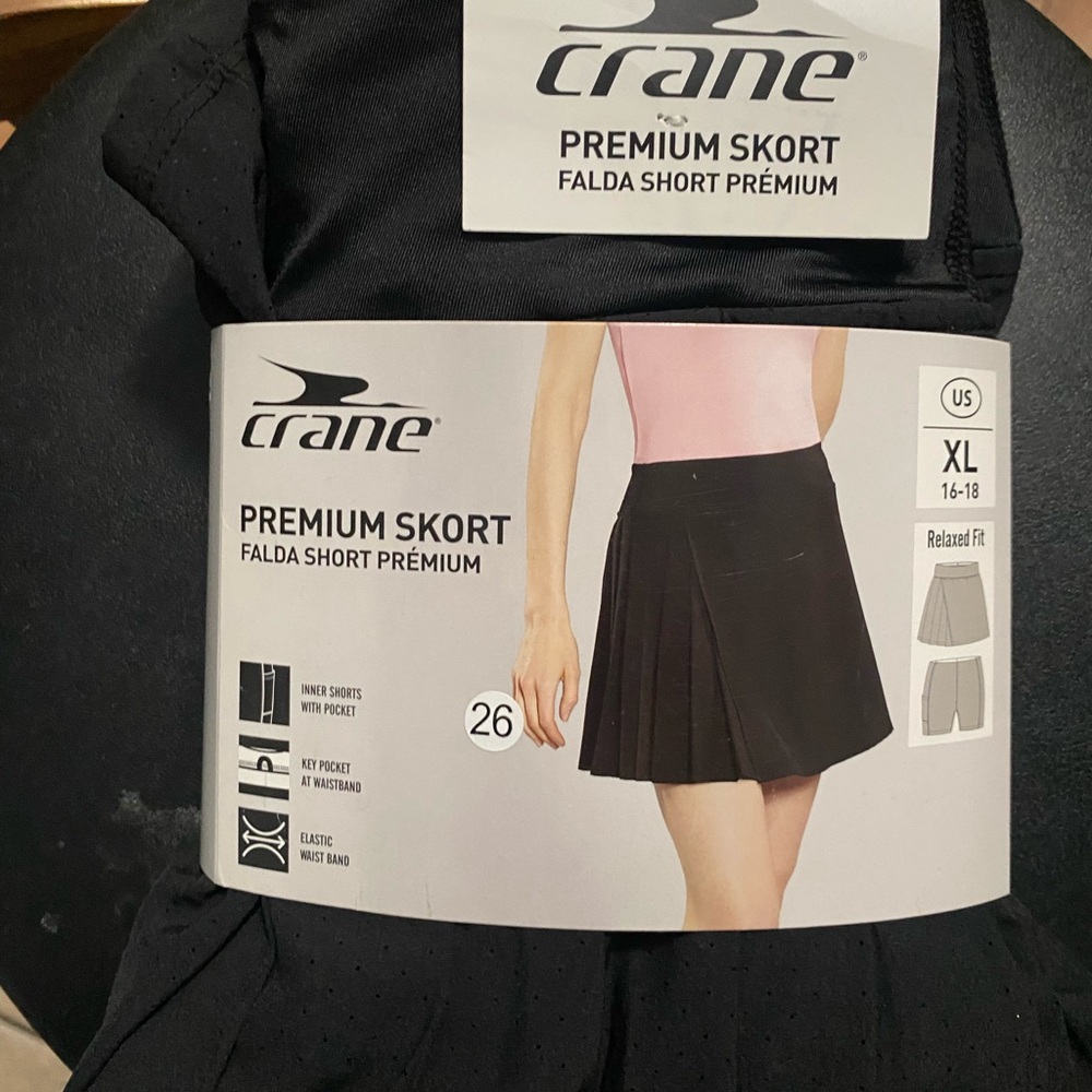 Crane Women's Black Premium Skort